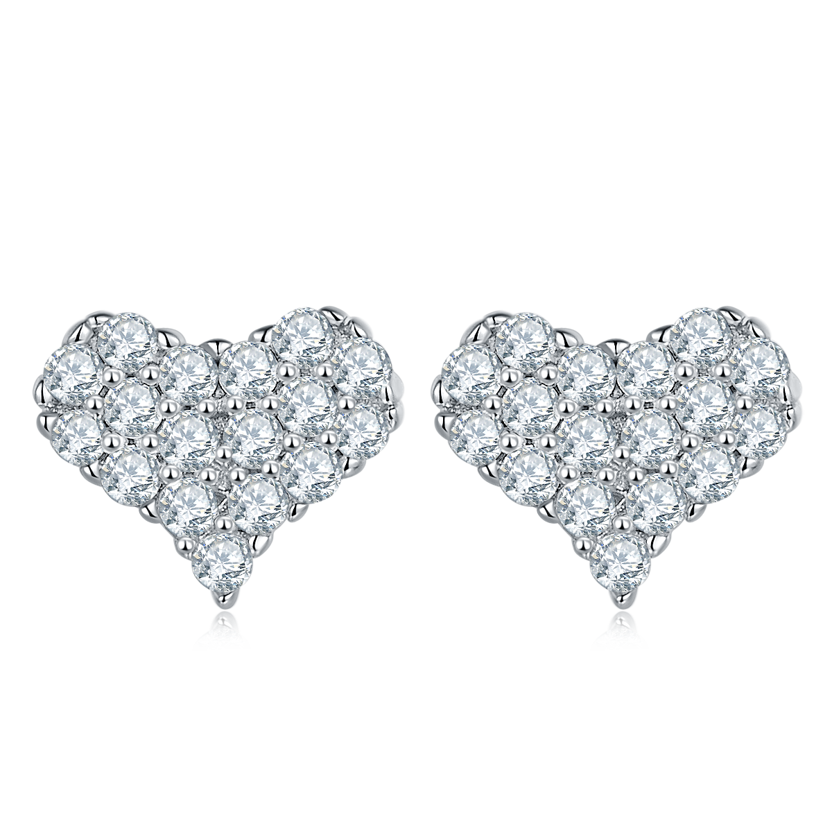 Moissanite Love at First Sight Pendant, Earrings & Bracelet Set in Sterling Silver#9