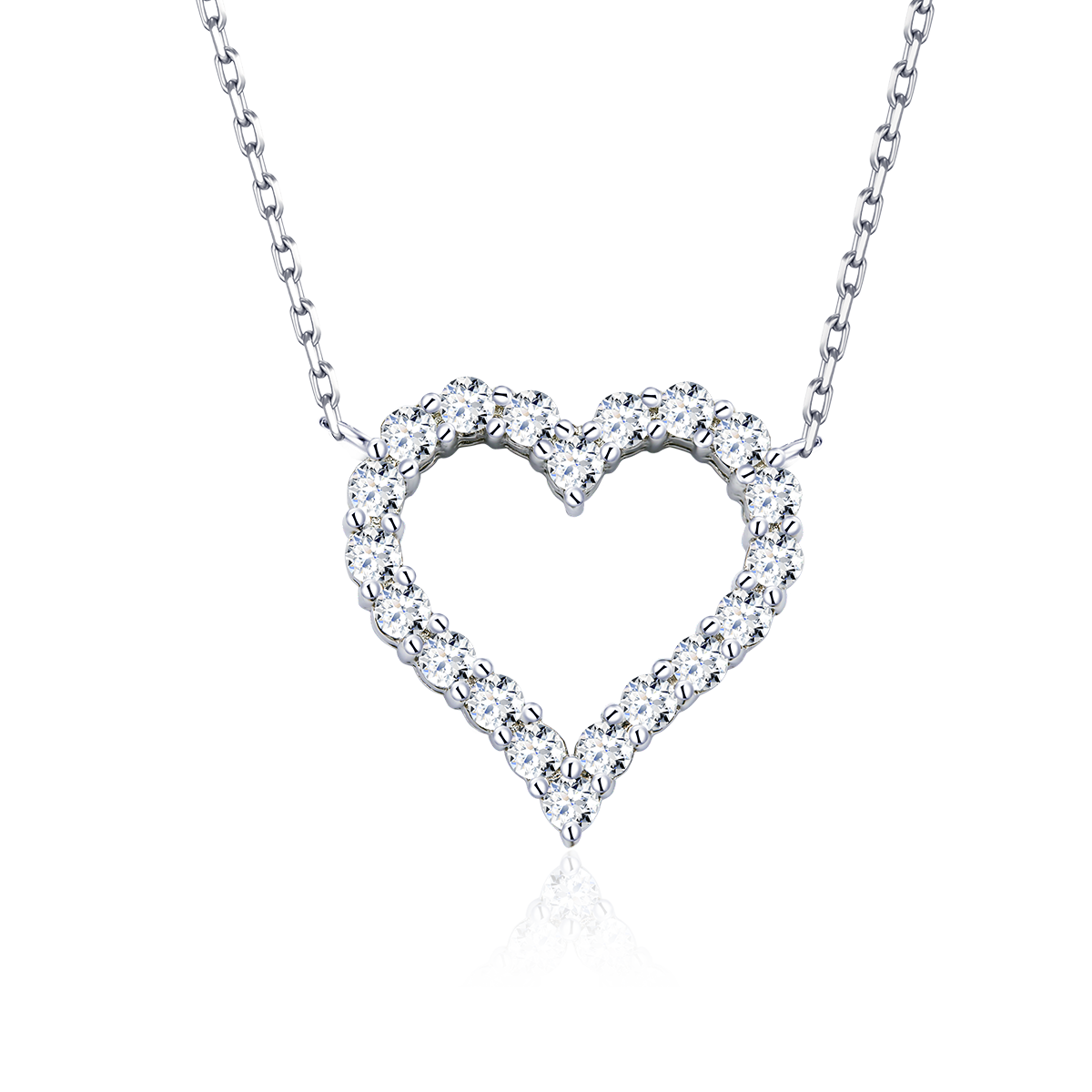 Moissanite Love at First Sight Pendant, Earrings & Bracelet Set in Sterling Silver#8
