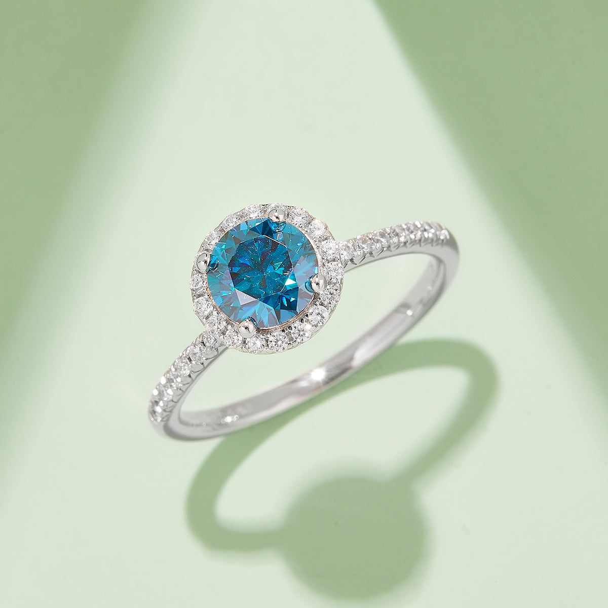 1.0 CT D Color Bezel Set Moissanite Classic Ring in White Gold Plated Sterling Silver#10
