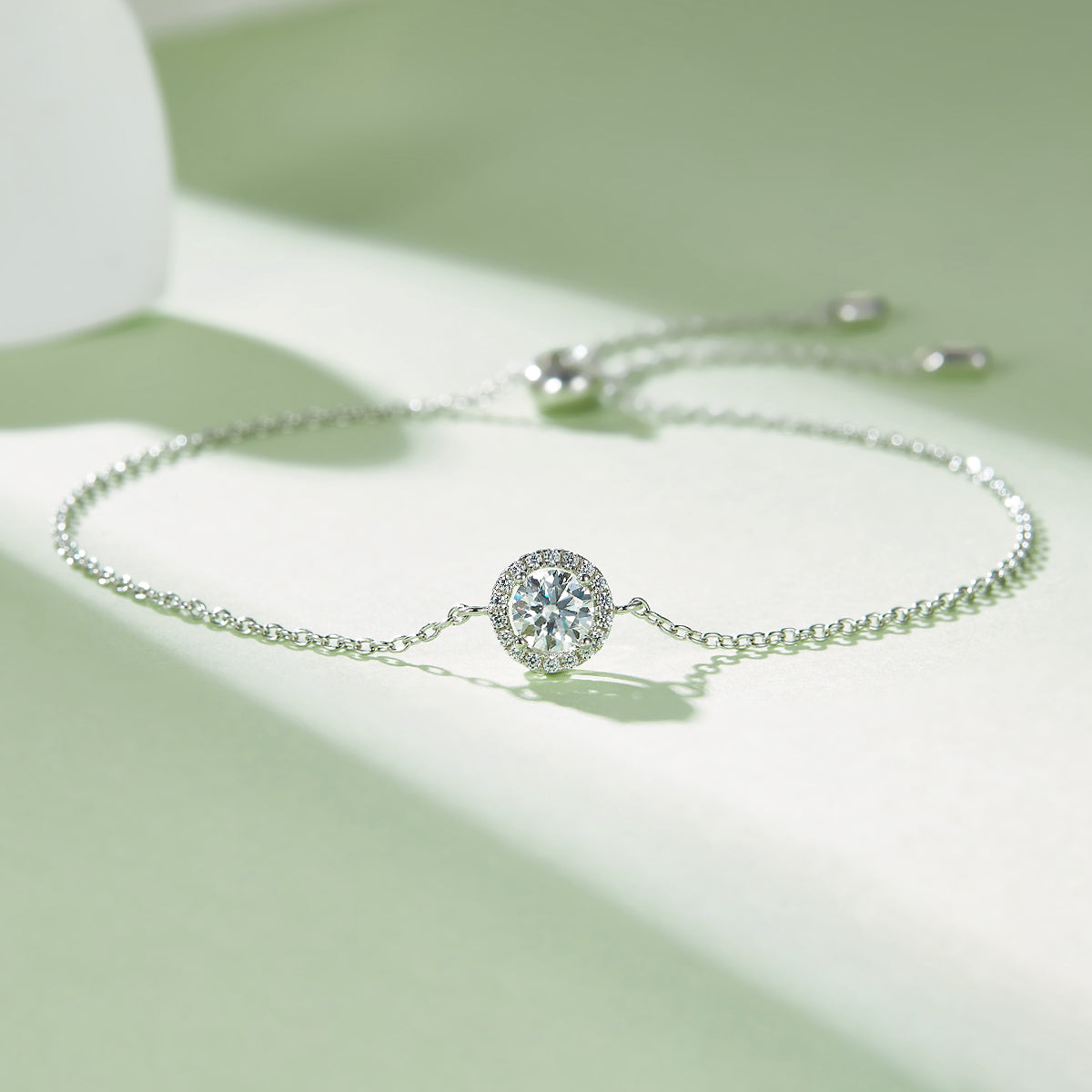 Bezel Set Moissanite Luxury Pendant & Stud Earrings Set in White Gold Plated Sterling Silver#9