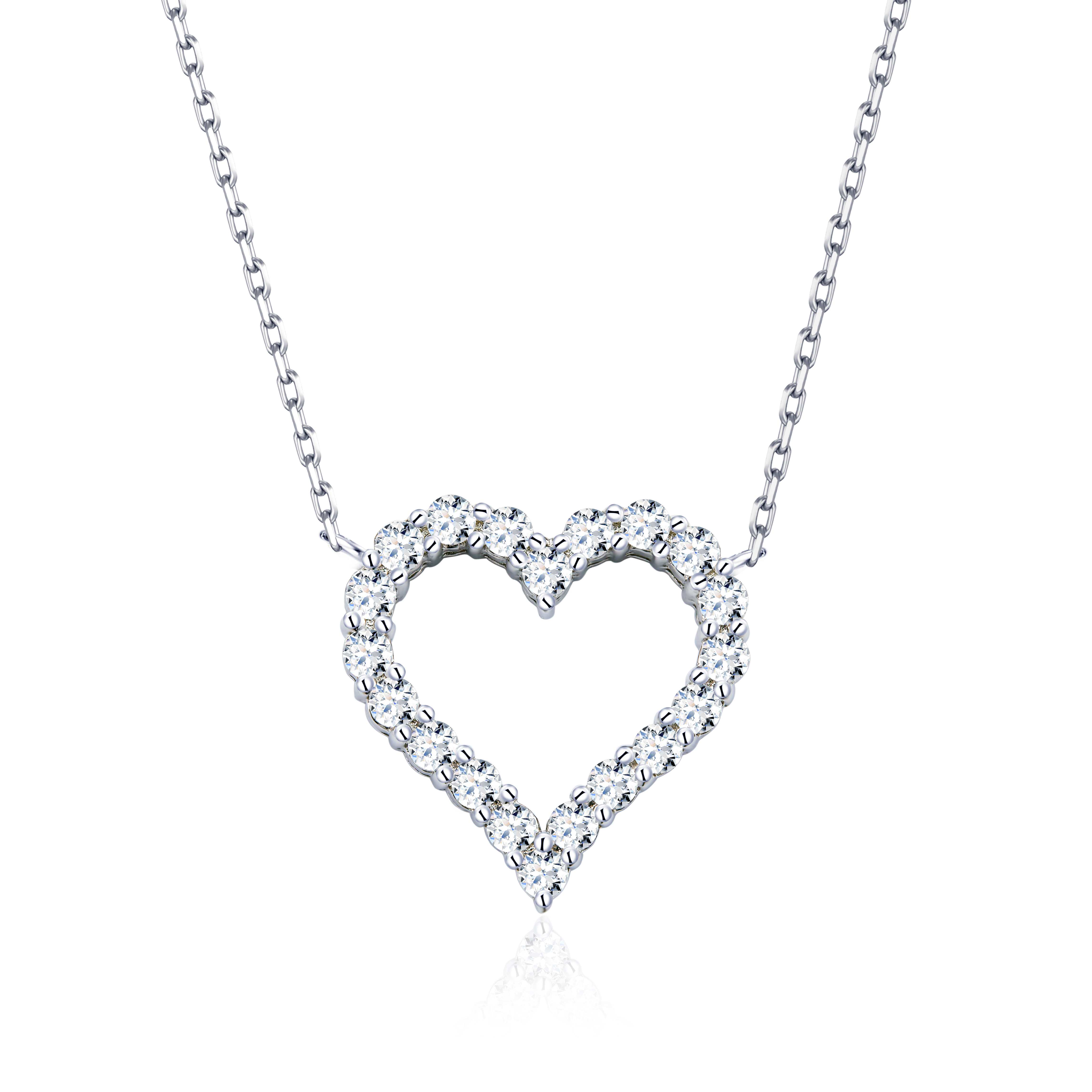 Moissanite Love at First Sight Pendant, Earrings & Bracelet Set in Sterling Silver#3
